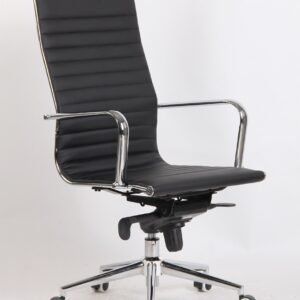 Sillón de oficina JOWY NEW, alto, similpiel negra